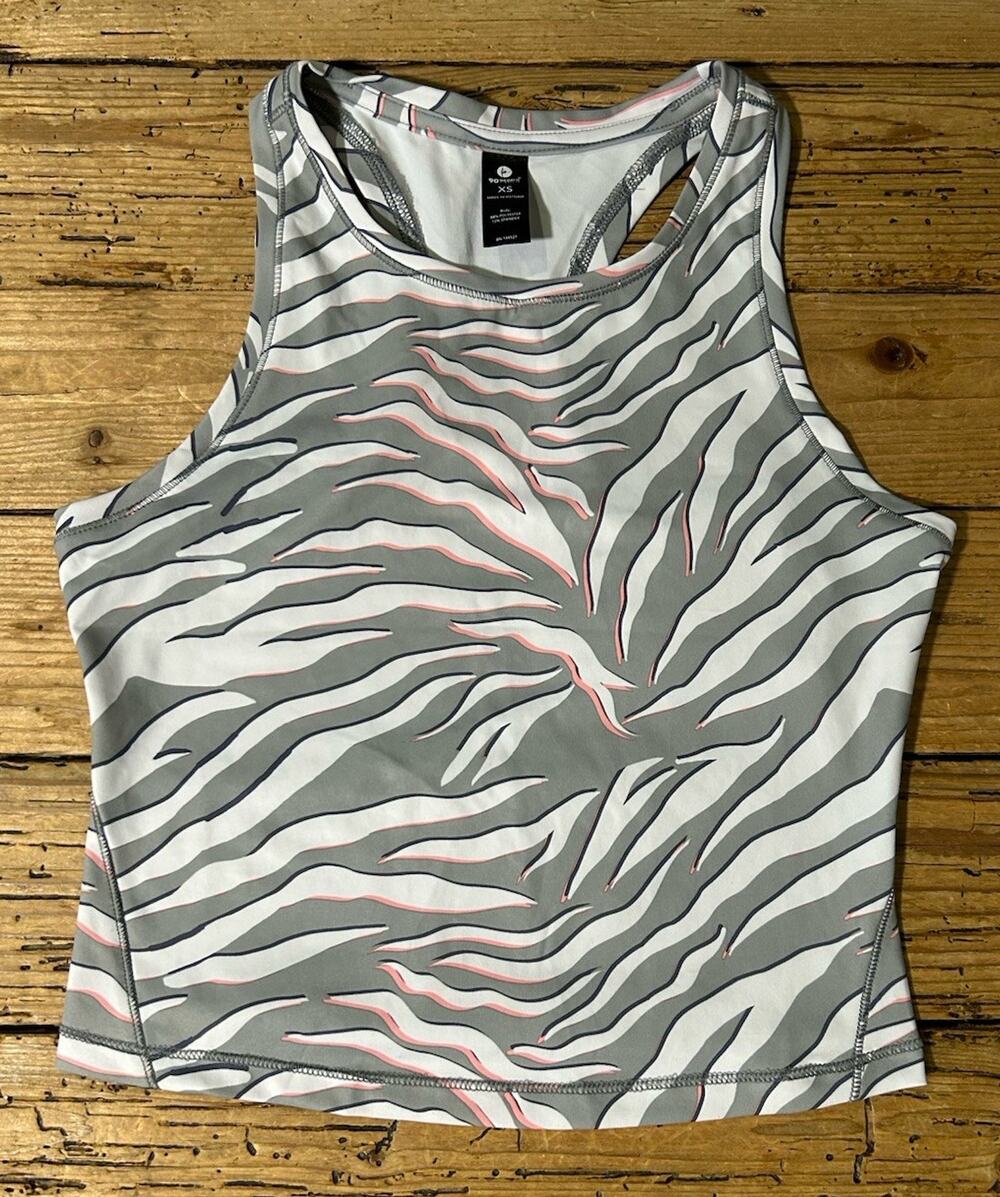 90 Degree Women’s Size XS Wild Zebra Abbey Stone Racerback Tank NWT